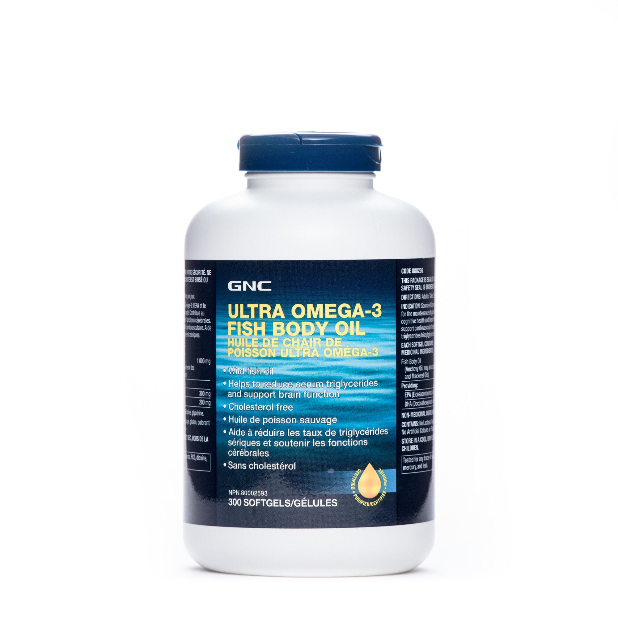 Huile de corps de poisson ultra om&eacute;ga-3  | GNC